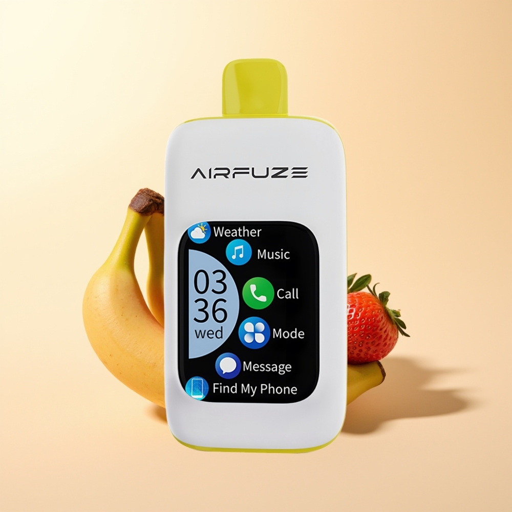 AirFuze Smart 30000 Puffs Wegwerp Vape Aardbei Banaan met 5% Nicotine en Type-C Opladen