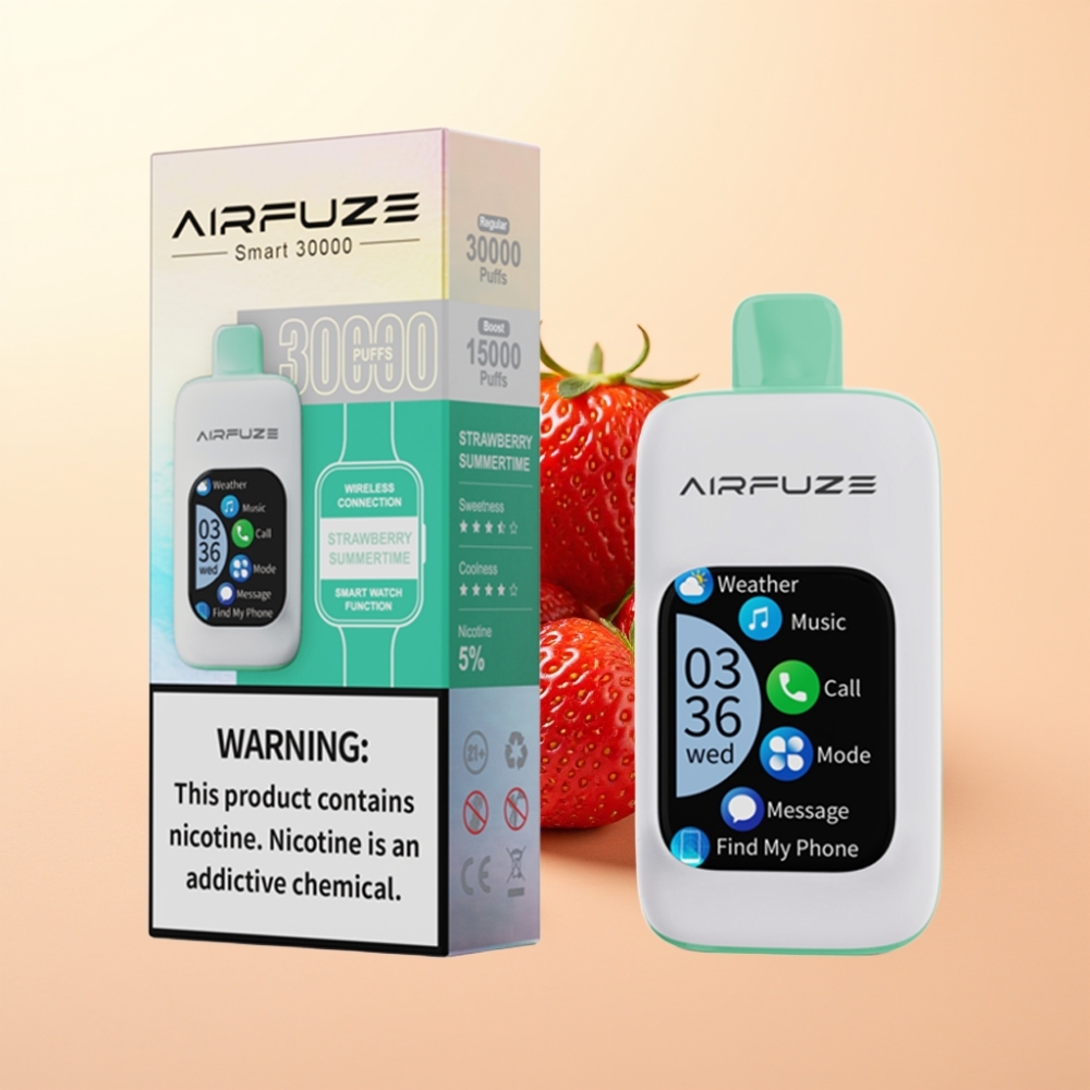 AirFuze Smart 30000 Puffs Wegwerp Vape Aardbeien Zomer & Pod