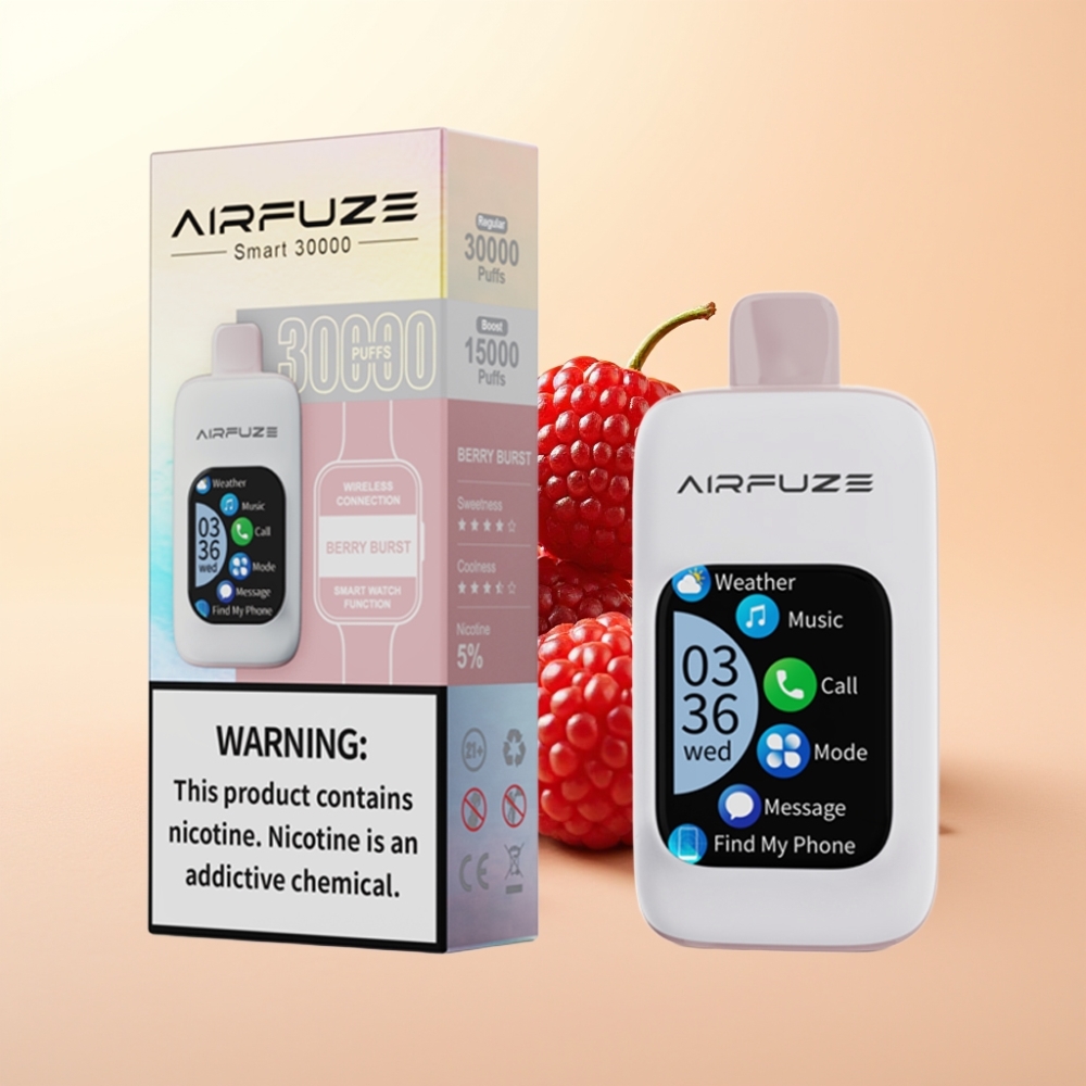AirFuze Smart 30000 Puffs Wegwerp Vape Bessenexplosie & Pod - 5% Nicotine, Type-C