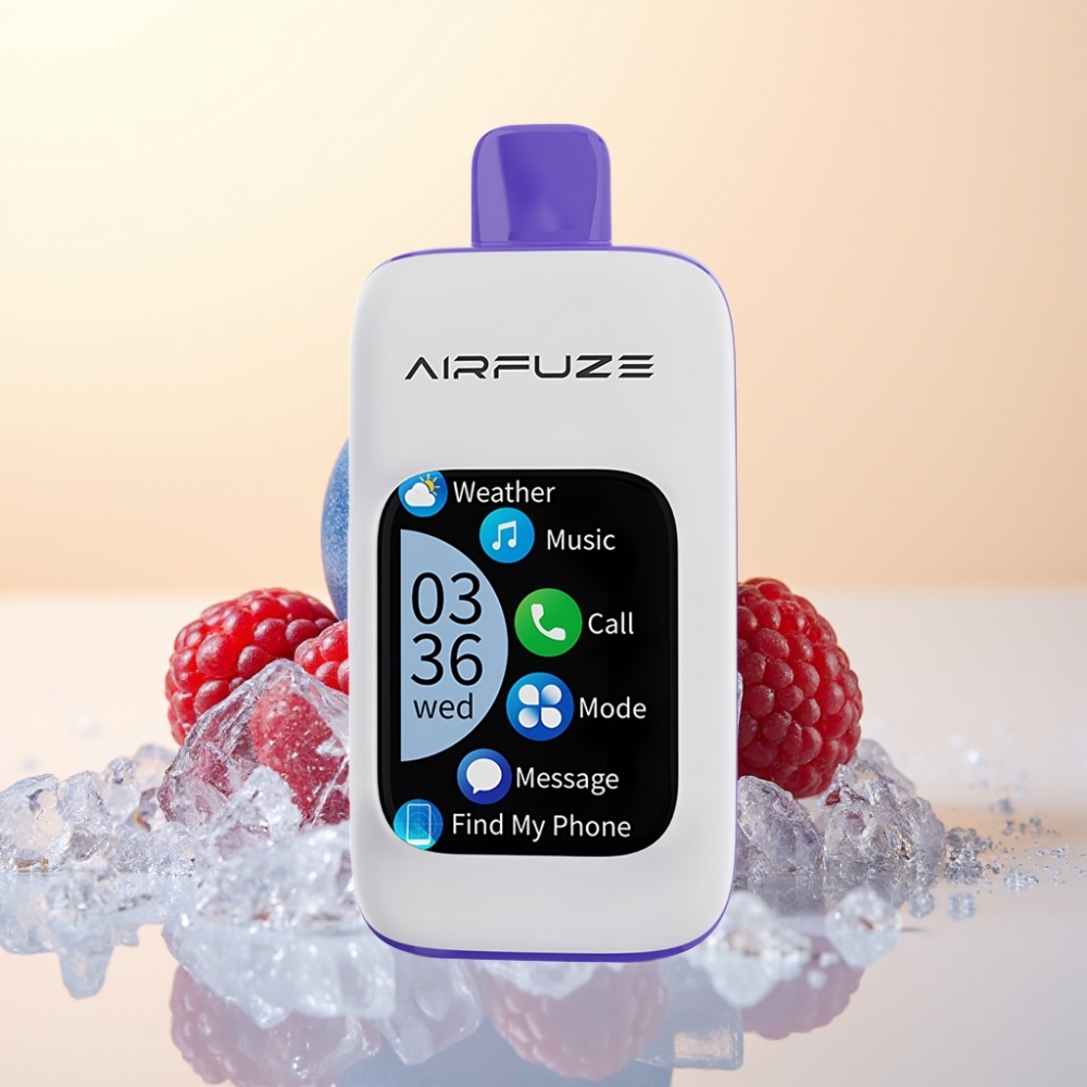 AirFuze Smart 30000 Puffs Wegwerp Vape Blauwe Framboos Ijs met 900mAh batterij