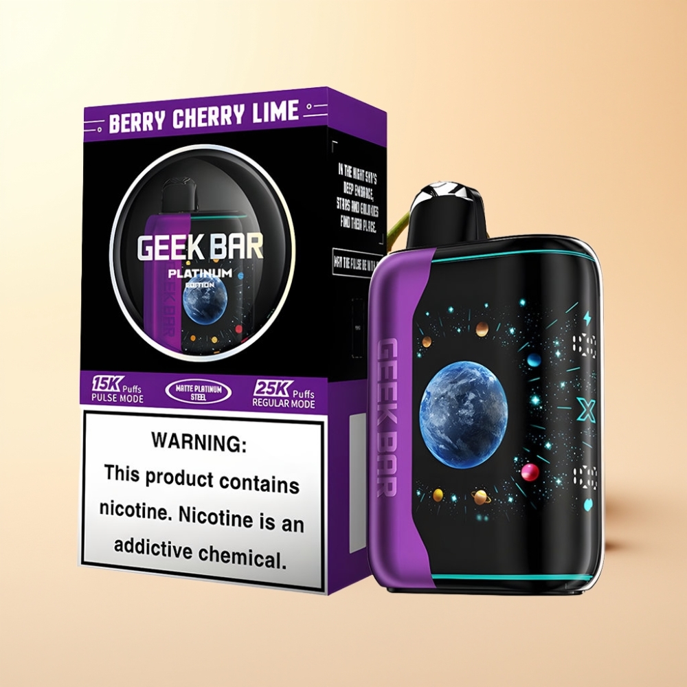 GEEK BAR Platinum Edition 25000 Wegwerp Vape Bes Kers Limoen met Pulse Mode & USB-C
