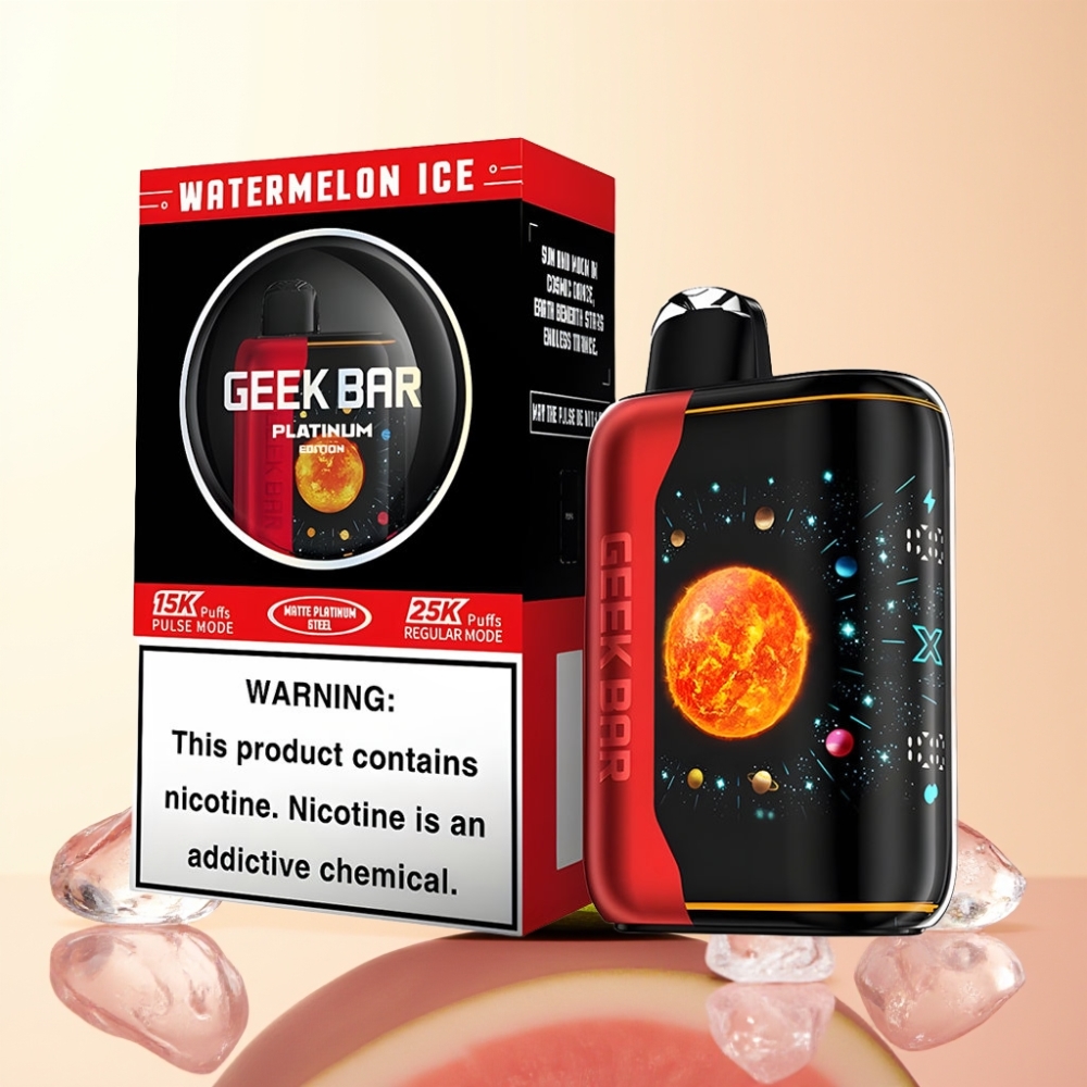 GEEK BAR Platinum Edition 25000 Wegwerp Vape Watermeloen IJs met 20mL E-Liquid & USB-C