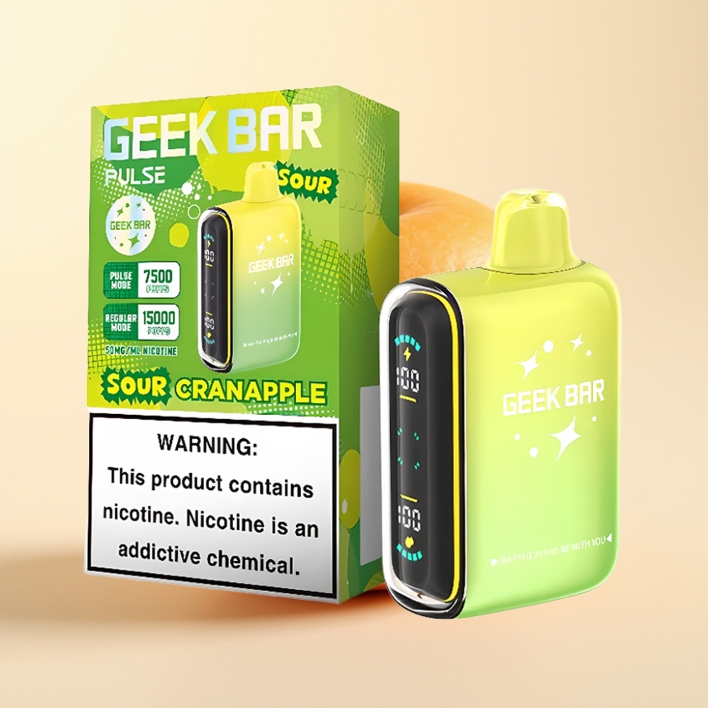 Geek Bar Pulse 15000 Puffs Wegwerproker Zure Editie 16ML 5%