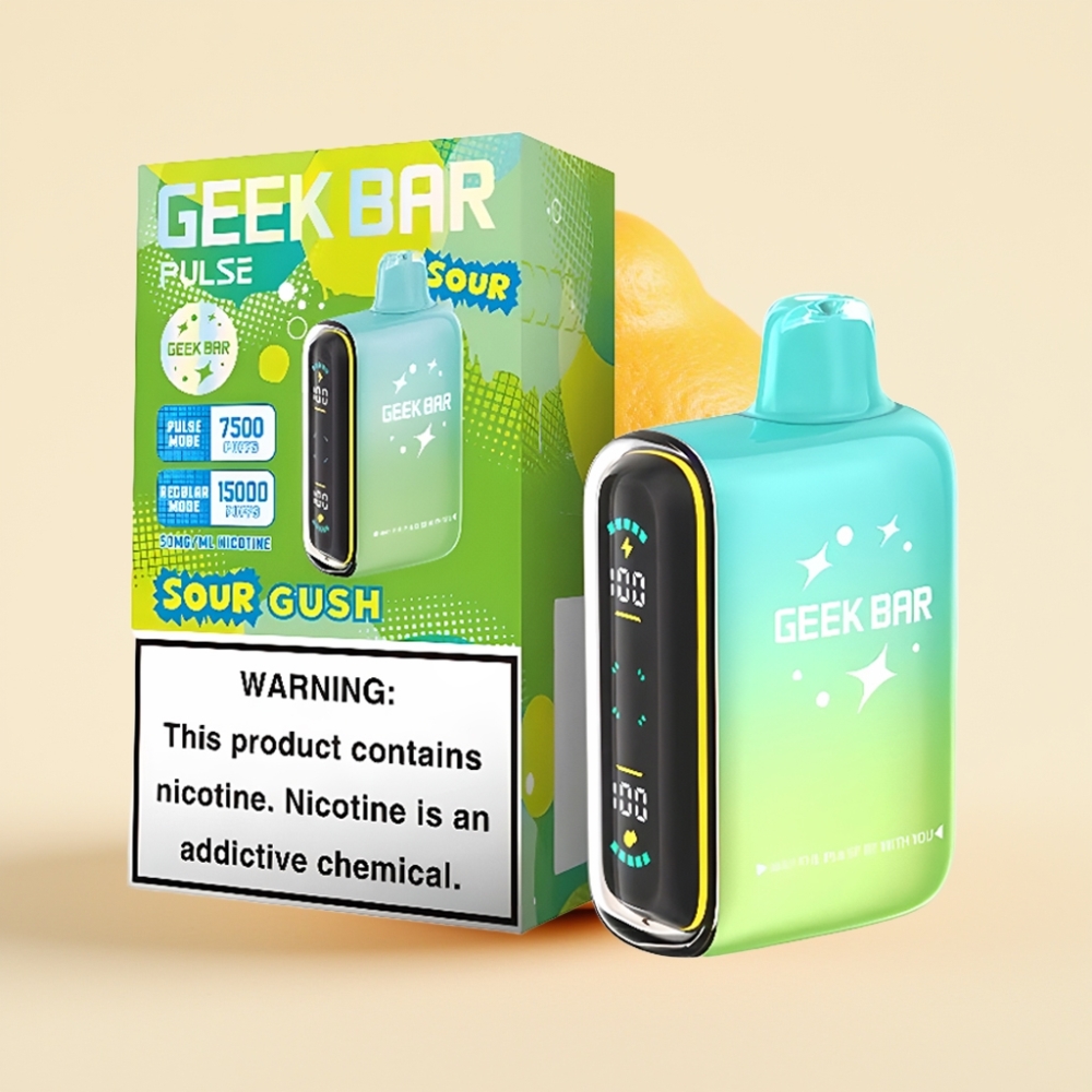 Geek Bar Pulse 15000 Puffs Wegwerproker Zure Editie 16ML 5%