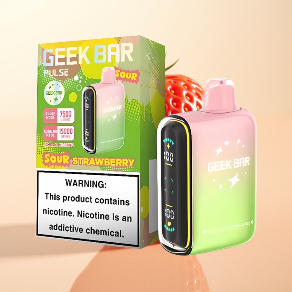 Geek Bar Pulse 15000 Puffs Wegwerproker Zure Editie 16ML 5%