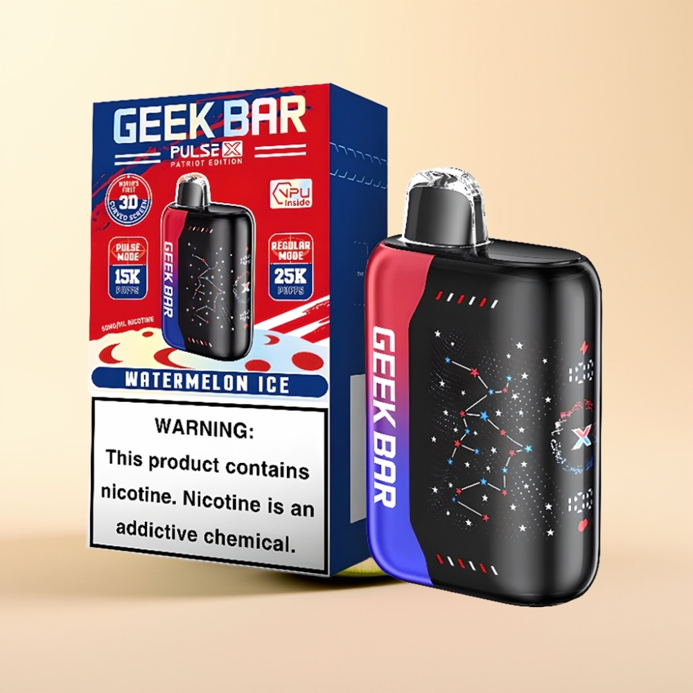 GEEK BAR Pulse X 25000 Puffs Wegwerp Vape Patriot Editie met Dual Mesh Coil