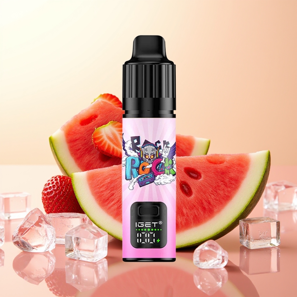 IGET BAR PLUS S3 POD 10000 Puffs Wegwerp Vape Aardbei Watermelon IJs 18 ml 5% Nicotine