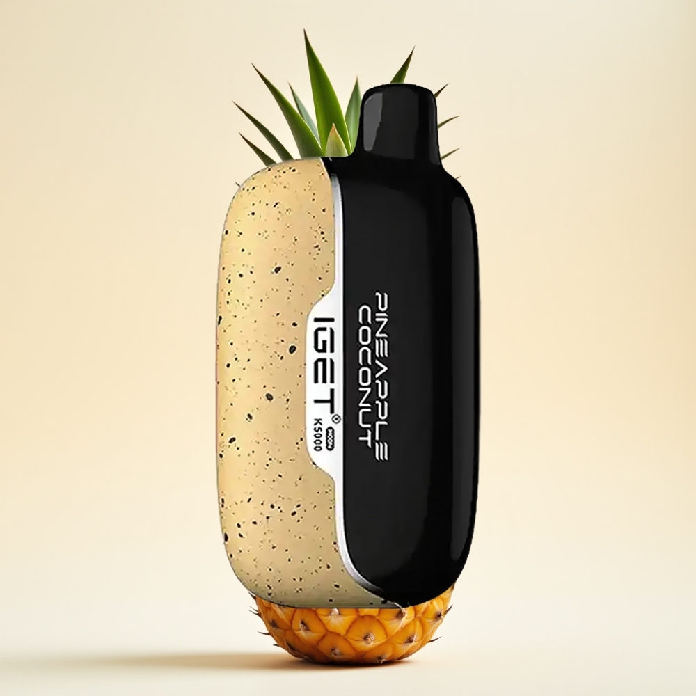 IGET Moon K5000 Puffs Wegwerp Vape Ananas Kokos (81,5 g, 5000 Puffs)