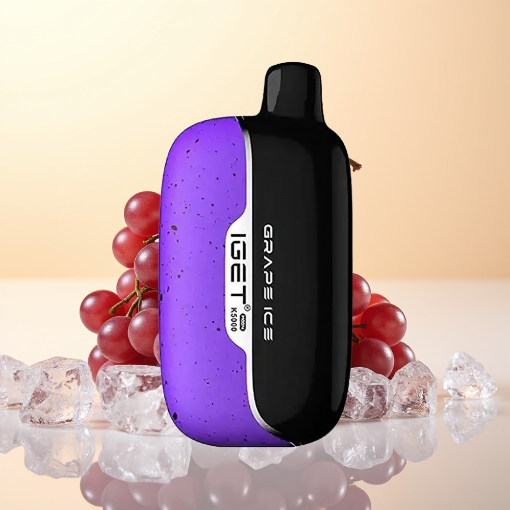 IGET Moon K5000 Puffs Wegwerp Vape Druivenijs – 5000 Puffs, 81.5 g