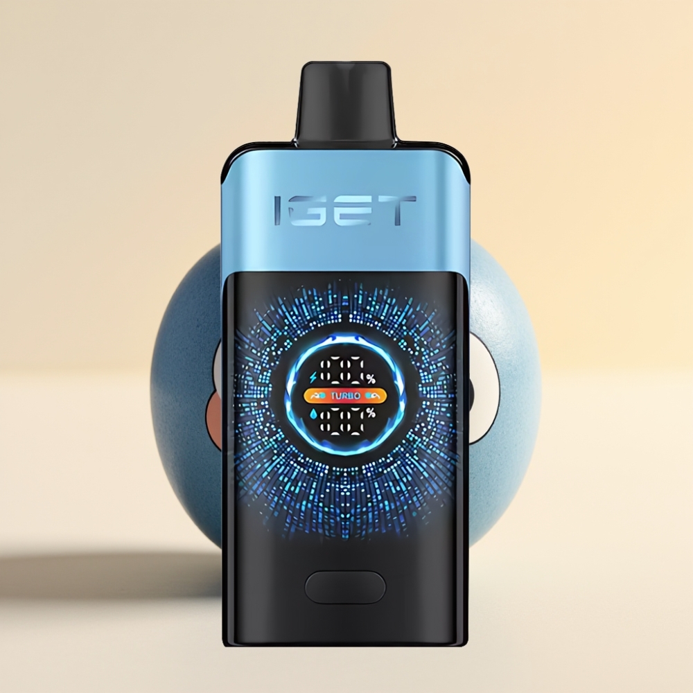 IGET ONE 12000 Puffs Wegwerp Vape Blauw Monster met 2700 mAh Batterij en Groot Kleurenscherm