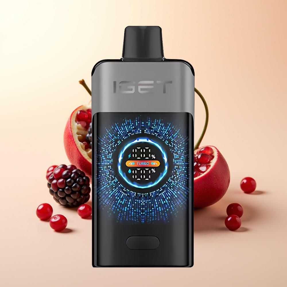 IGET ONE 12000 Puffs Wegwerp Vape Braam Kers Granaatappel met 2700 mAh Batterij