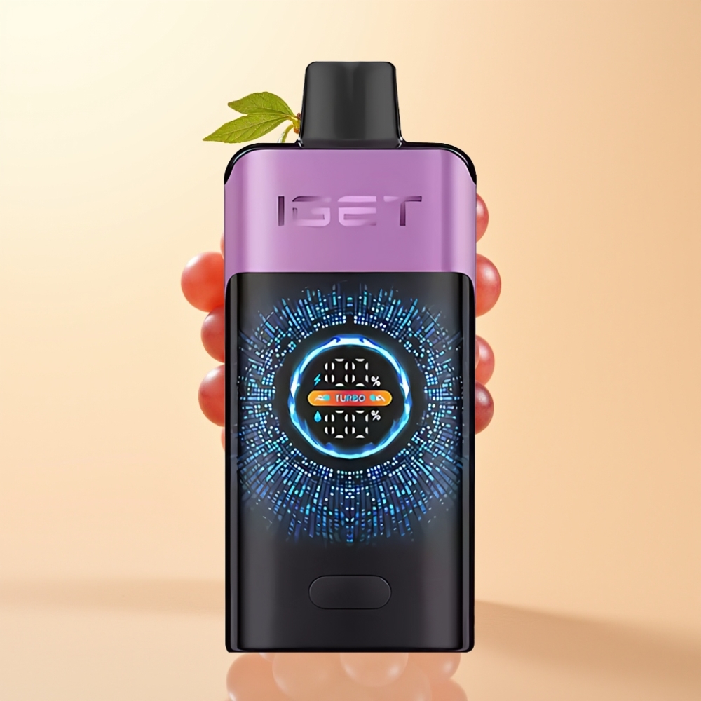 IGET ONE 12000 Puffs Wegwerp Vape Chupa Chups Druif met 2700 mAh Batterij