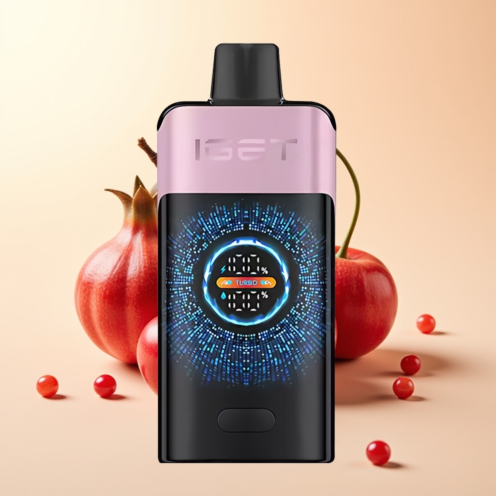 IGET ONE 12000 Puffs Wegwerp Vape Kers Granaatappel (2700 mAh, 0.6 ohm Dual Mesh)