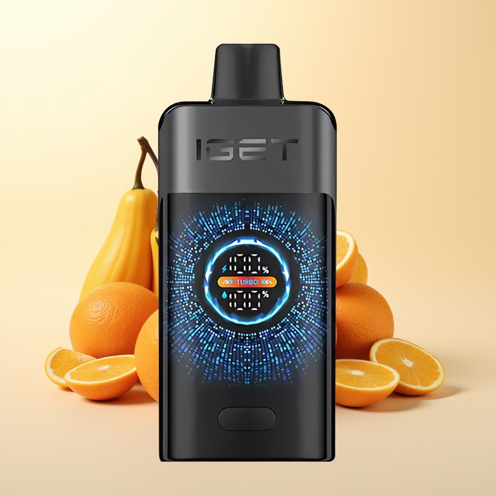 IGET ONE 12000 Puffs Wegwerp Vape Zwart Woud met 2700 mAh Batterij