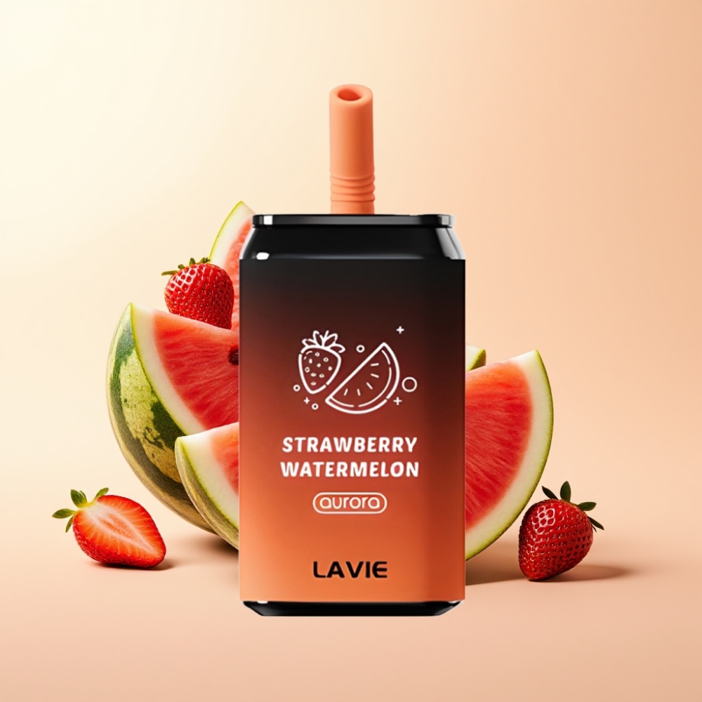 LAVIE Aurora 11000 Puffs Wegwerp Vape Aardbei Watermeloen – 22ML, Type C
