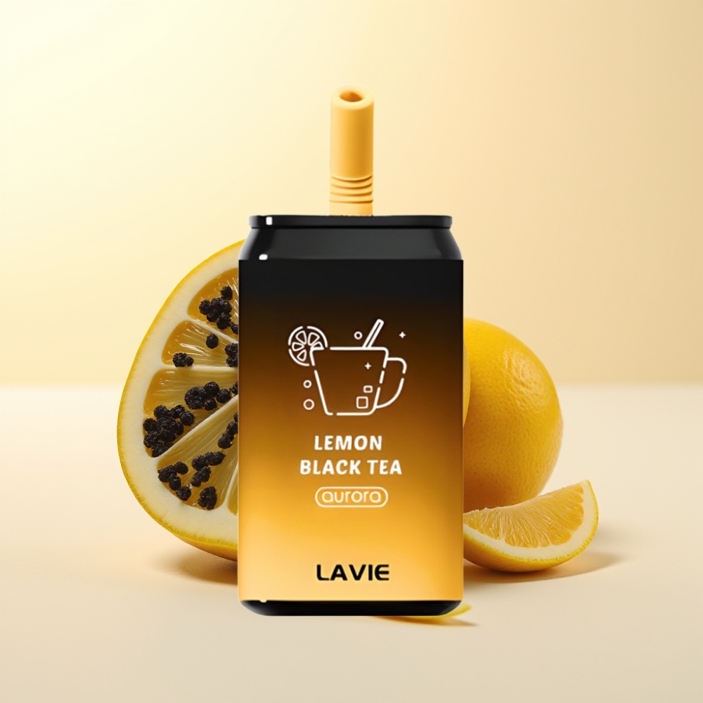 LAVIE Aurora 11000 Puffs Wegwerp Vape Citroen Zwarte Thee (650mAh)