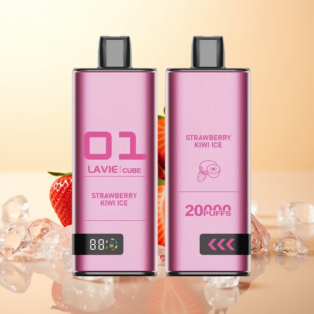 Lavie Cube 20000 Puffs Wegwerp Vape Aardbei Kiwi IJs – 28ML, Type C