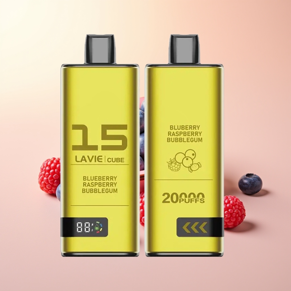 Lavie Cube 20000 Puffs Wegwerp Vape Bosbes Framboos Bubblegum 28ML Type C