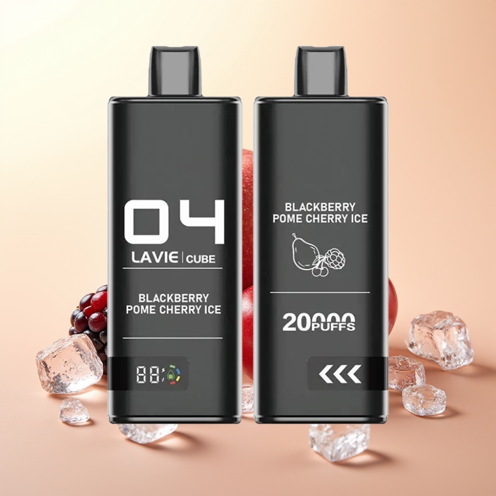 Lavie Cube 20000 Puffs Wegwerp Vape Brambes Granaatappel Kers IJs – 28ML, Type C