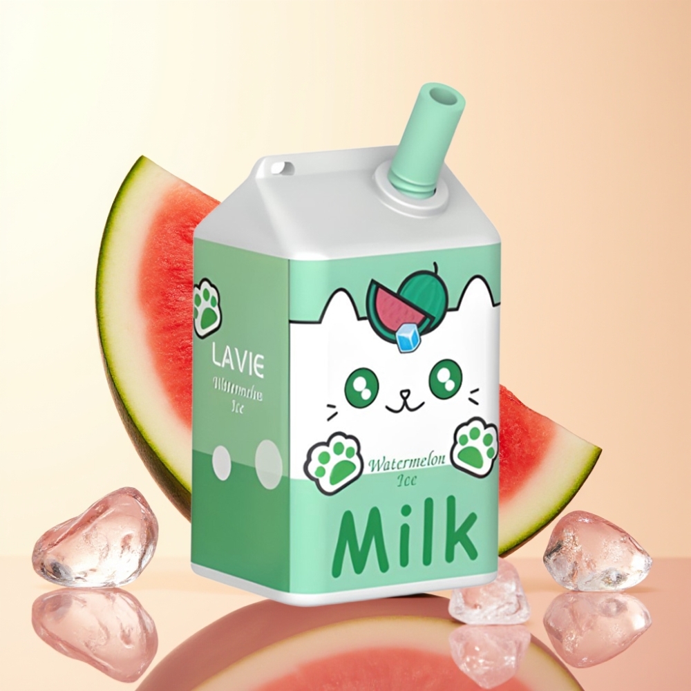 LAVIE Milk 7000 Puffs Herbruikbare Watermeloen Ijs Wegwerp Vape met 16ML & 600mAh