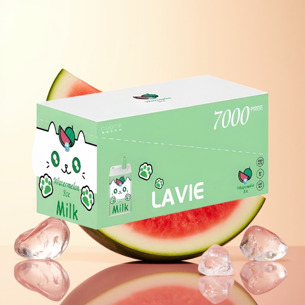 LAVIE Milk 7000 Puffs Herbruikbare Watermeloen Ijs Wegwerp Vape met 16ML & 600mAh