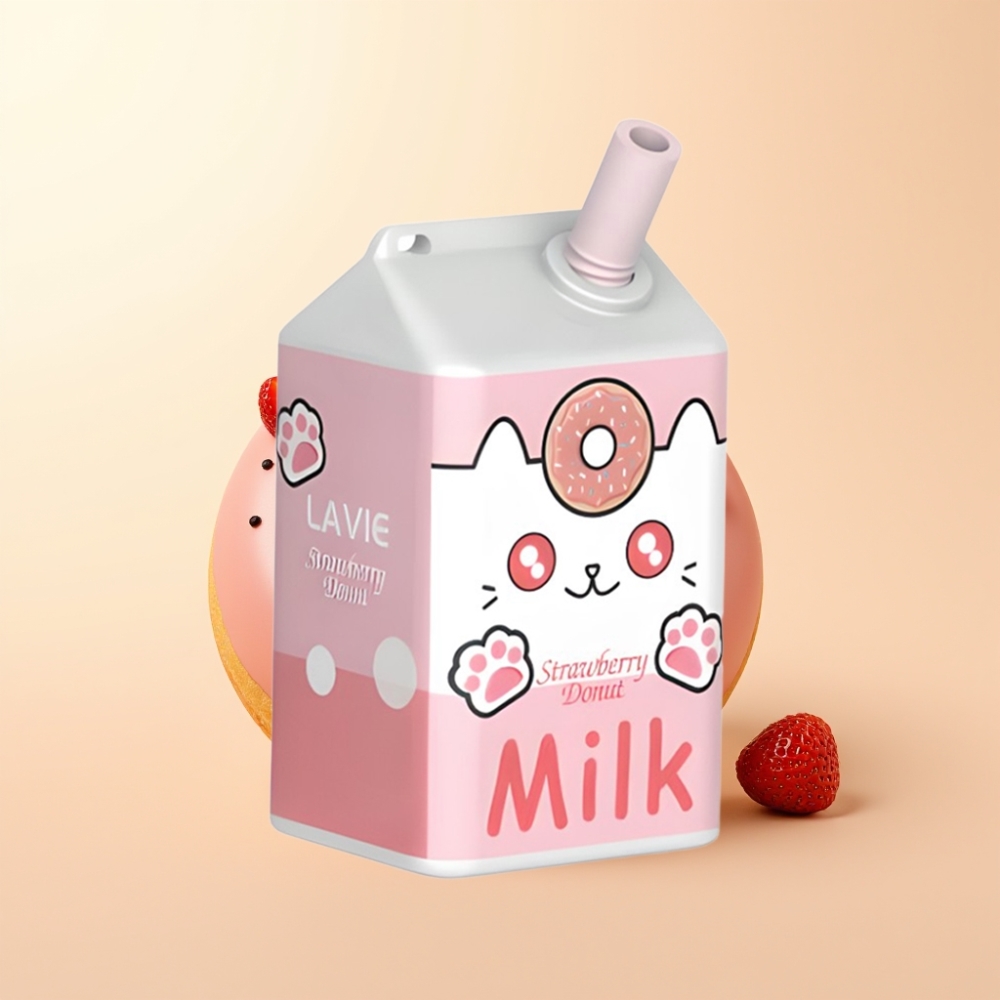 LAVIE Milk 7000 Puffs Wegwerp Vape Aardbeien Donut 16ML & 600mAh
