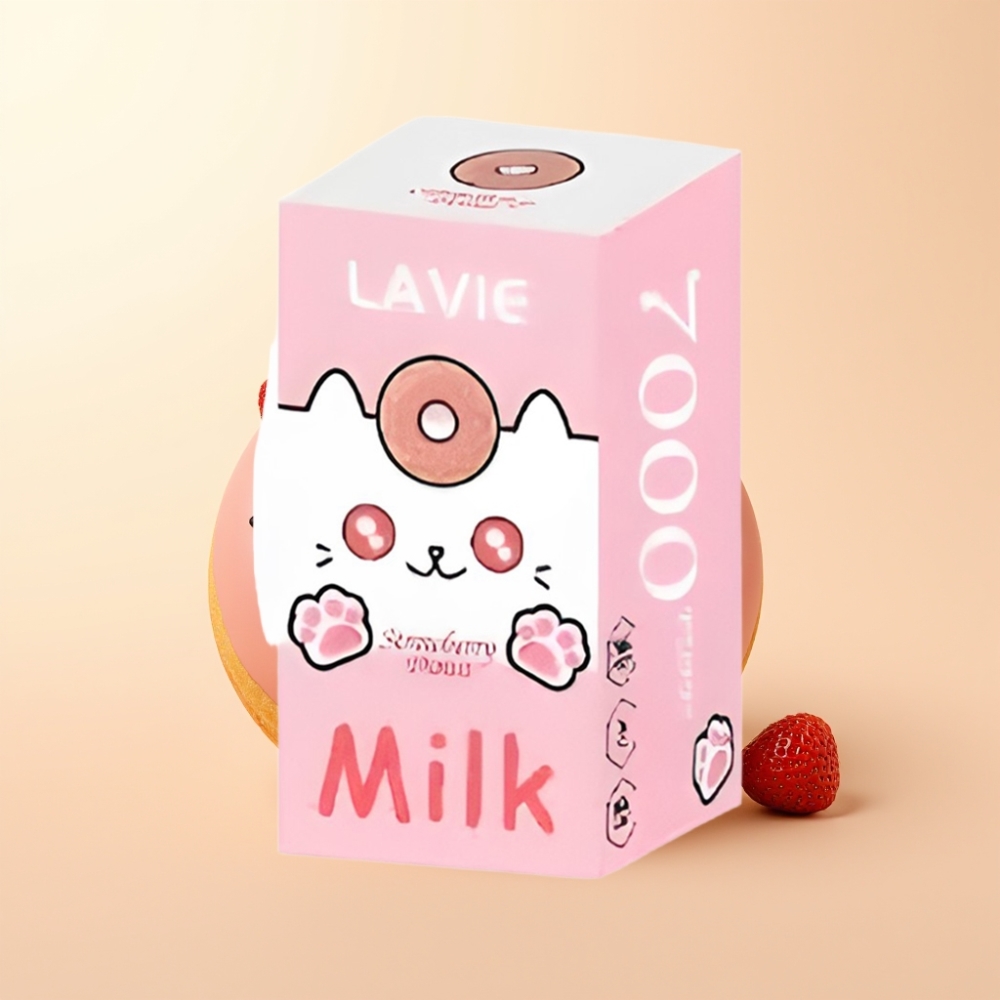 LAVIE Milk 7000 Puffs Wegwerp Vape Aardbeien Donut 16ML & 600mAh