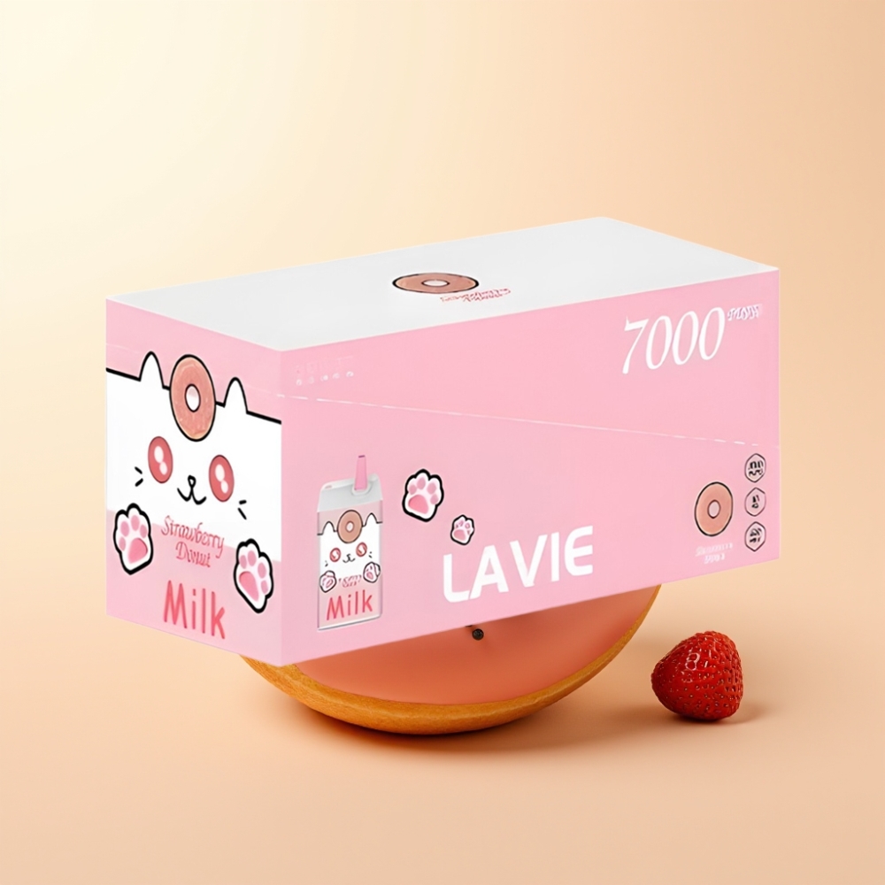 LAVIE Milk 7000 Puffs Wegwerp Vape Aardbeien Donut 16ML & 600mAh