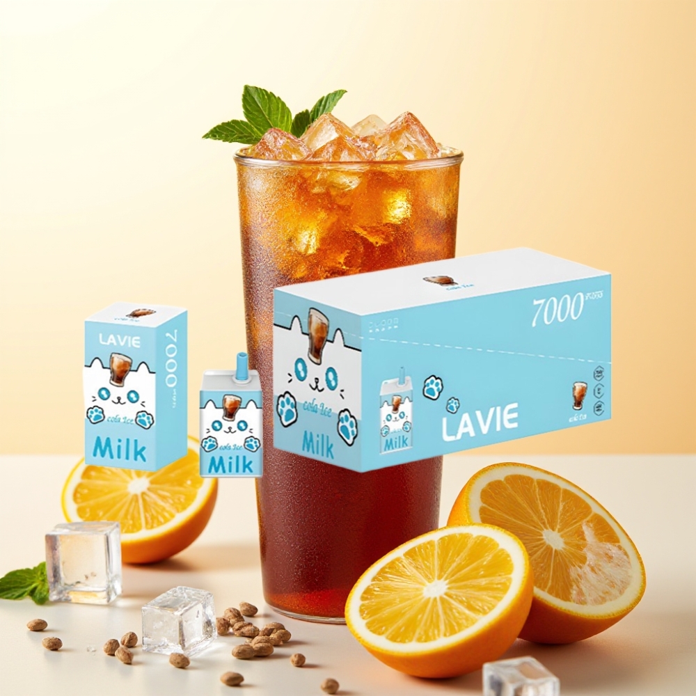 LAVIE Milk 7000 Puffs Wegwerp Vape Cola IJs – 16ML, 600mAh