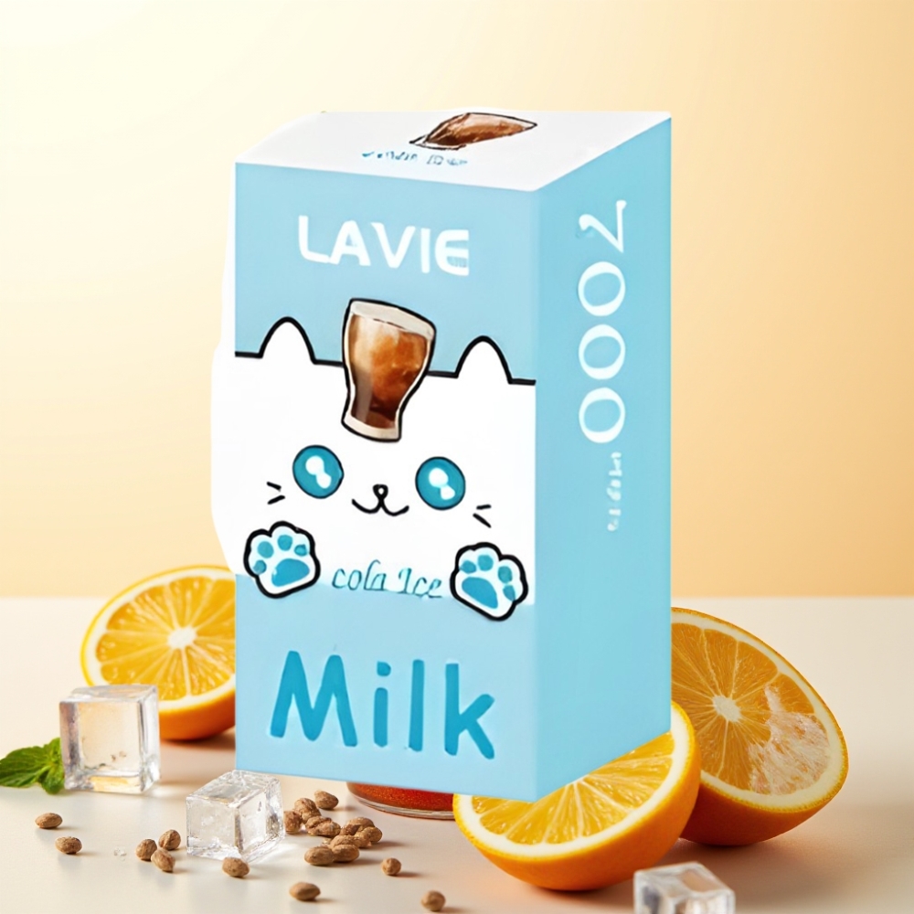 LAVIE Milk 7000 Puffs Wegwerp Vape Cola IJs – 16ML, 600mAh