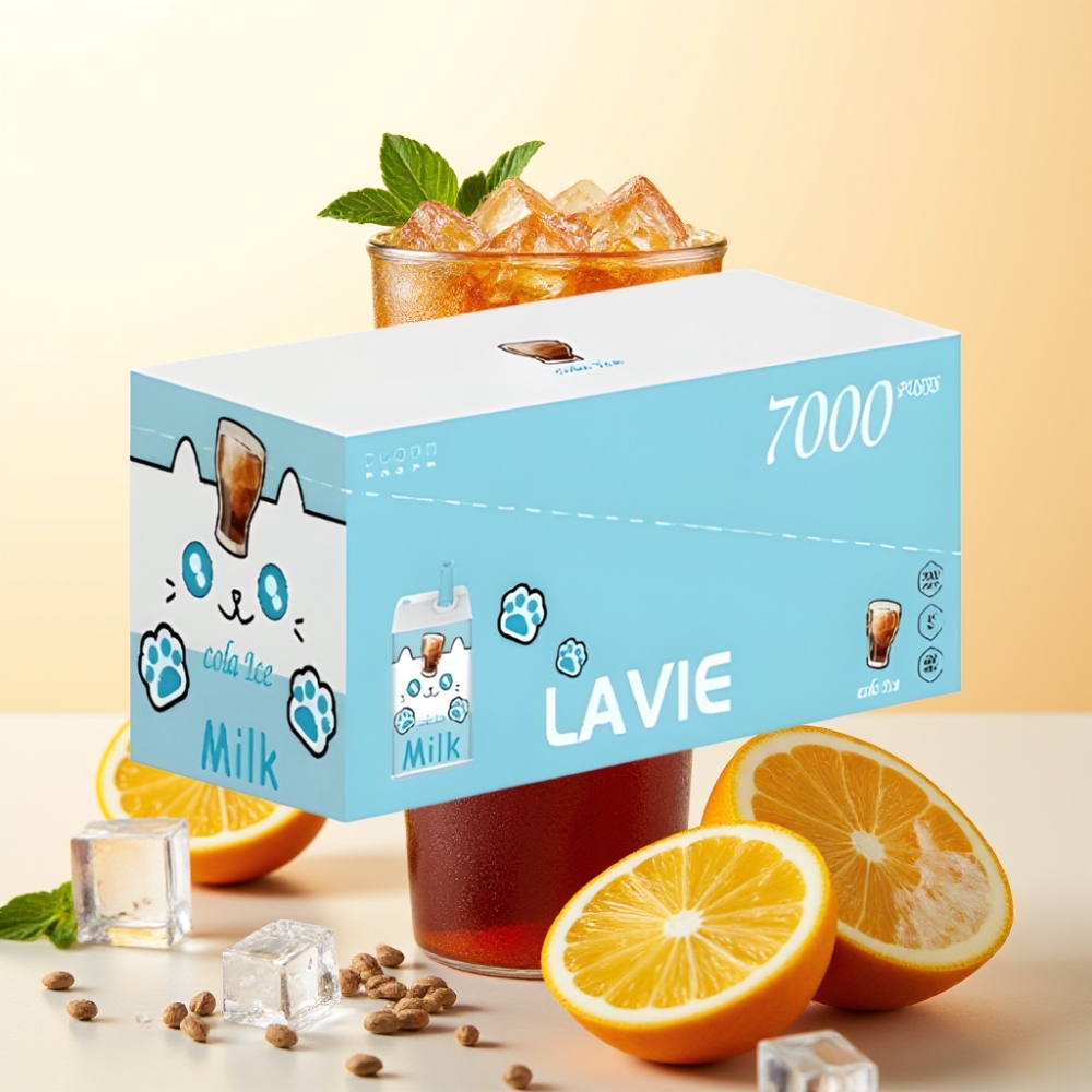 LAVIE Milk 7000 Puffs Wegwerp Vape Cola IJs – 16ML, 600mAh