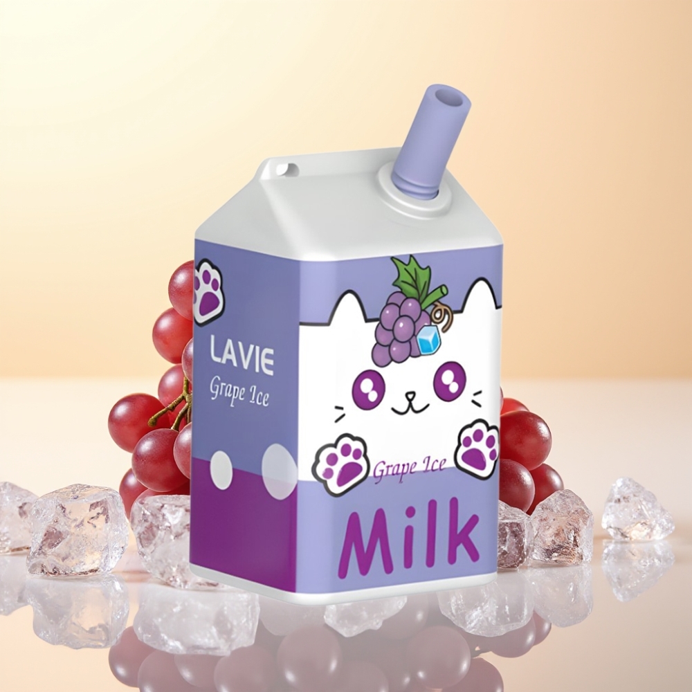 LAVIE Milk 7000 Puffs Wegwerp Vape Druivenijs – 16ML / 5% Nicotine