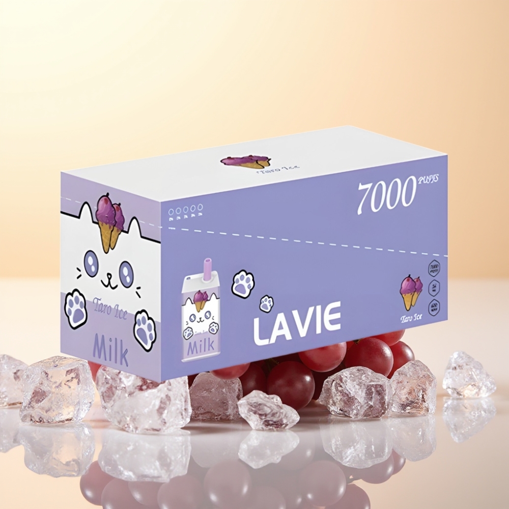 LAVIE Milk 7000 Puffs Wegwerp Vape Druivenijs – 16ML / 5% Nicotine