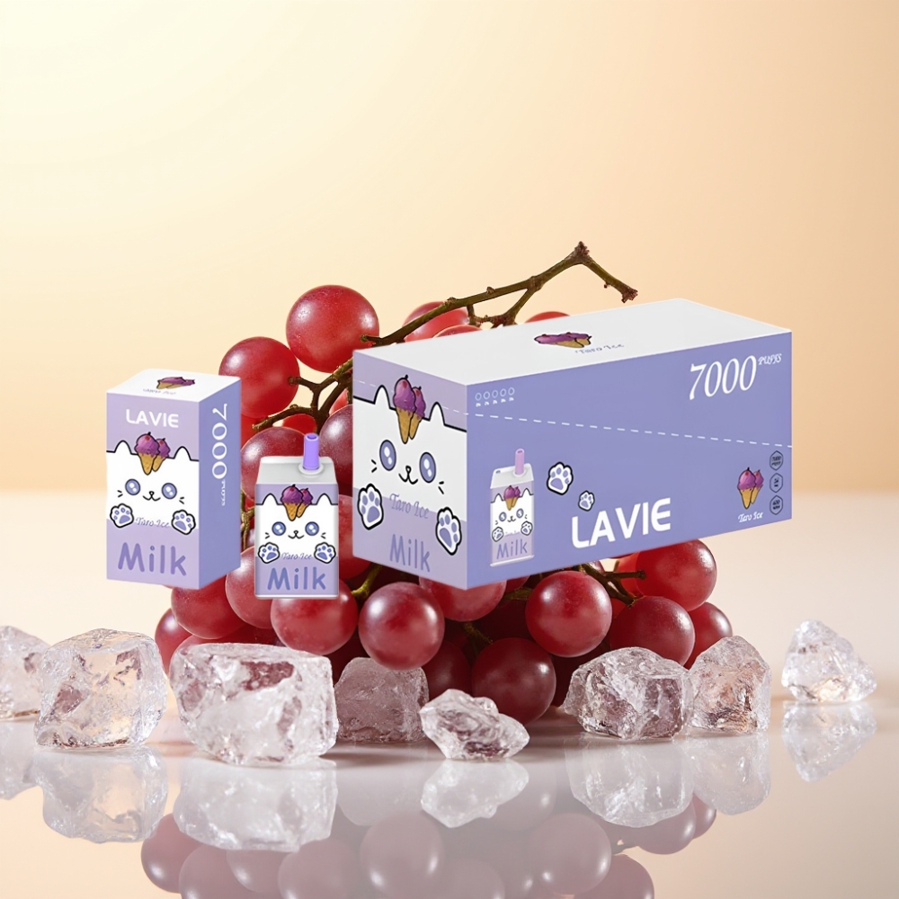 LAVIE Milk 7000 Puffs Wegwerp Vape Druivenijs – 16ML / 5% Nicotine