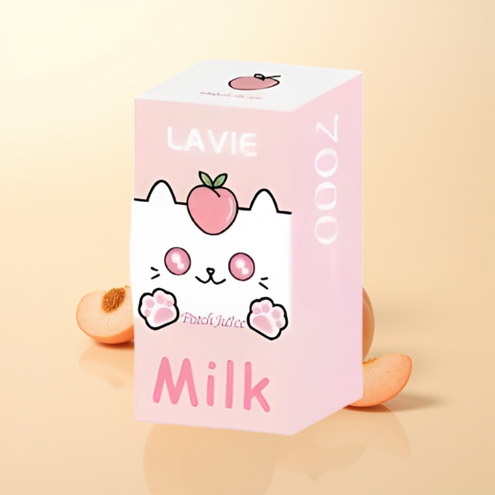 LAVIE Milk 7000 Puffs Wegwerp Vape Perziksap – 16ML & 600mAh