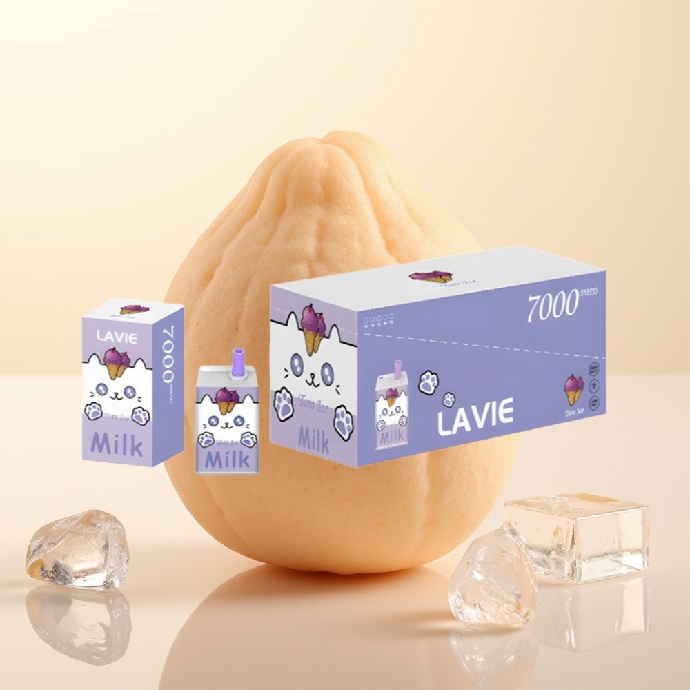 LAVIE Milk 7000 Puffs Wegwerp Vape Taro IJs – 16ML, Type C