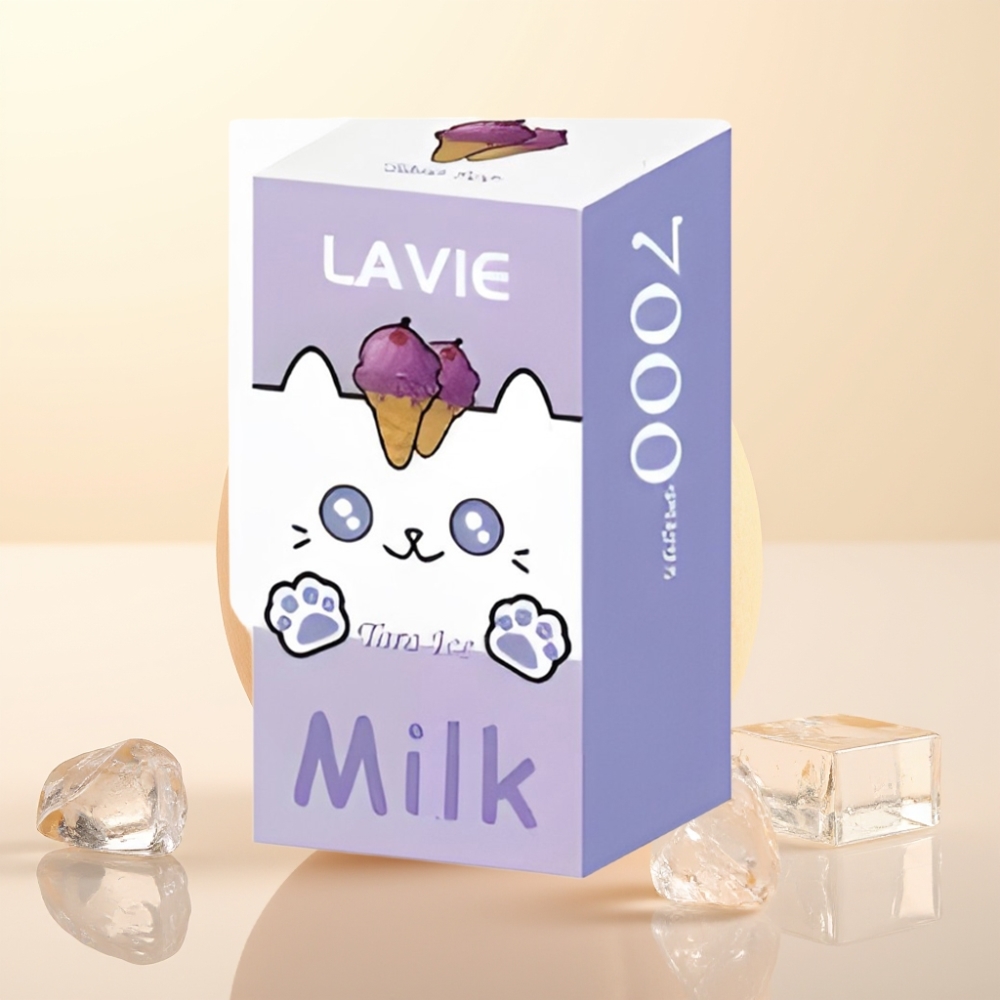 LAVIE Milk 7000 Puffs Wegwerp Vape Taro IJs – 16ML, Type C