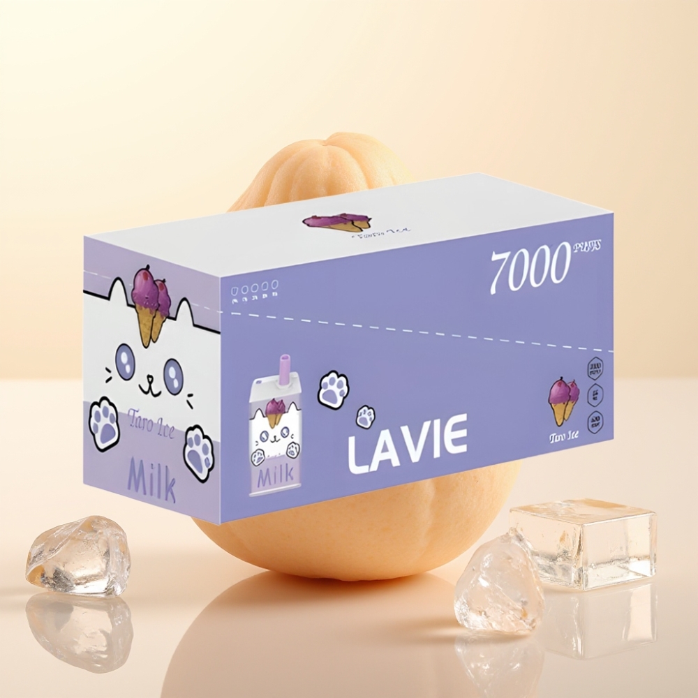 LAVIE Milk 7000 Puffs Wegwerp Vape Taro IJs – 16ML, Type C
