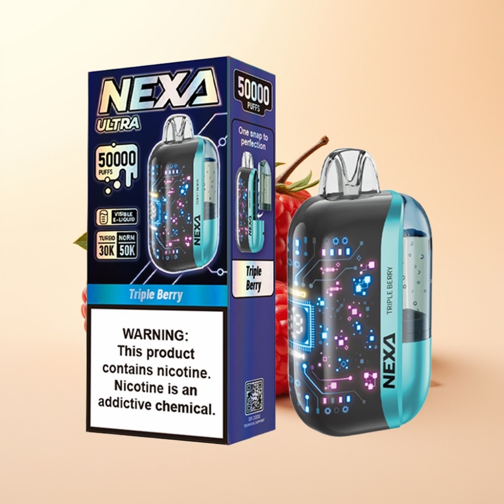 NEXA Ultra 50K Wegwerp Vape 20ml Drievoudige Bes Met 800mAh Accu