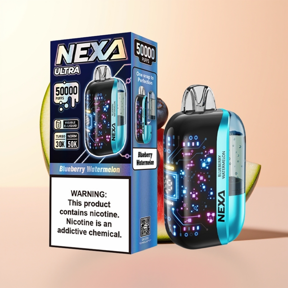 NEXA Ultra 50K Wegwerp Vape Blauwe Bes Watermeloen met 20ml & Type-C