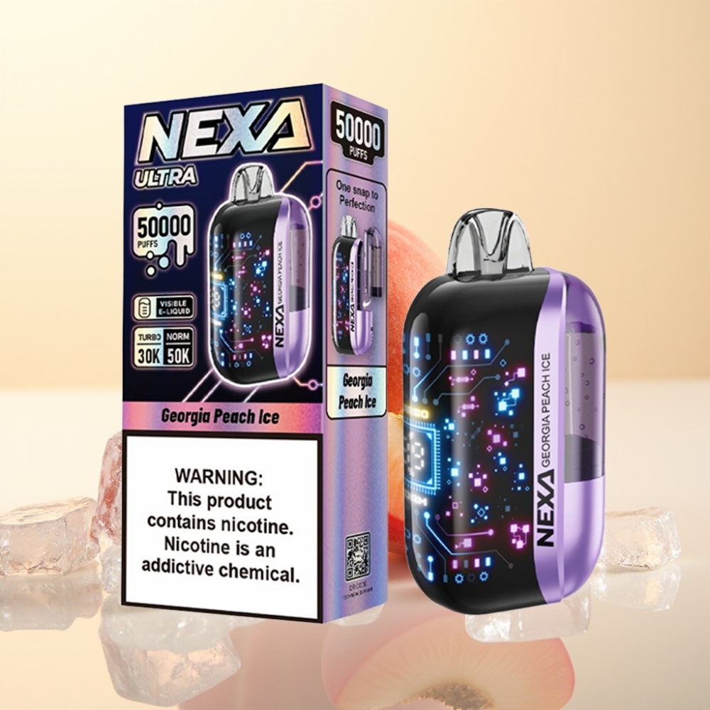 NEXA Ultra 50K Wegwerp Vape Georgische Perzik IJs met 20ml en 800mAh