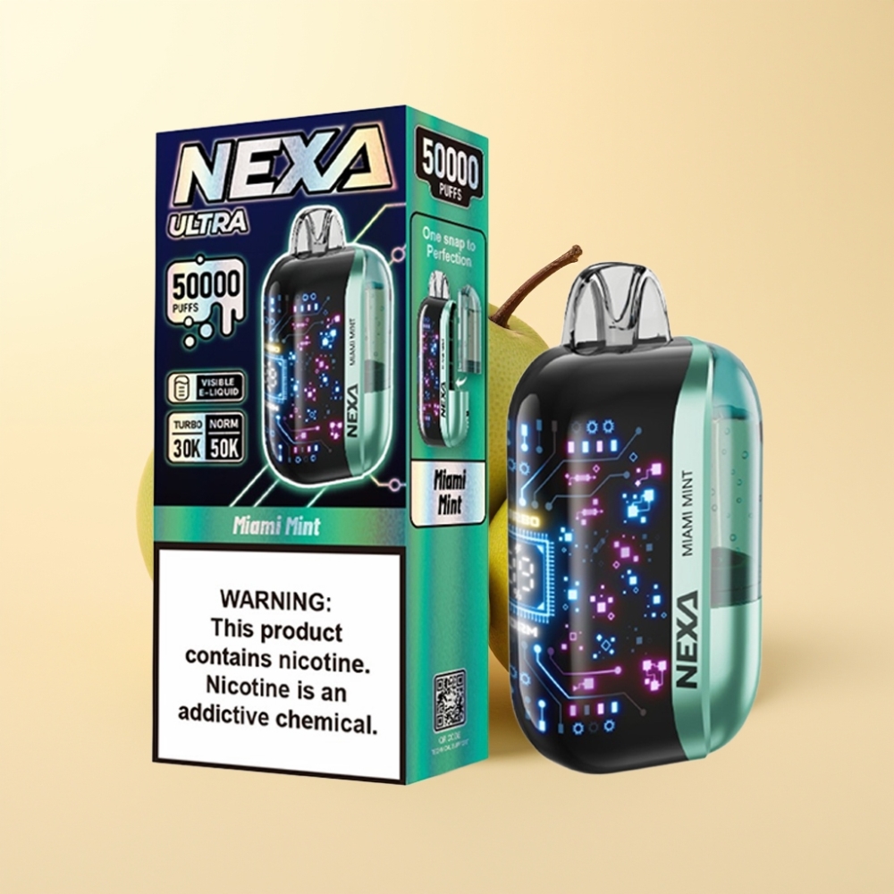 NEXA Ultra 50K Wegwerp Vape Miami Munt met 20ml vloeistof en 800mAh batterij