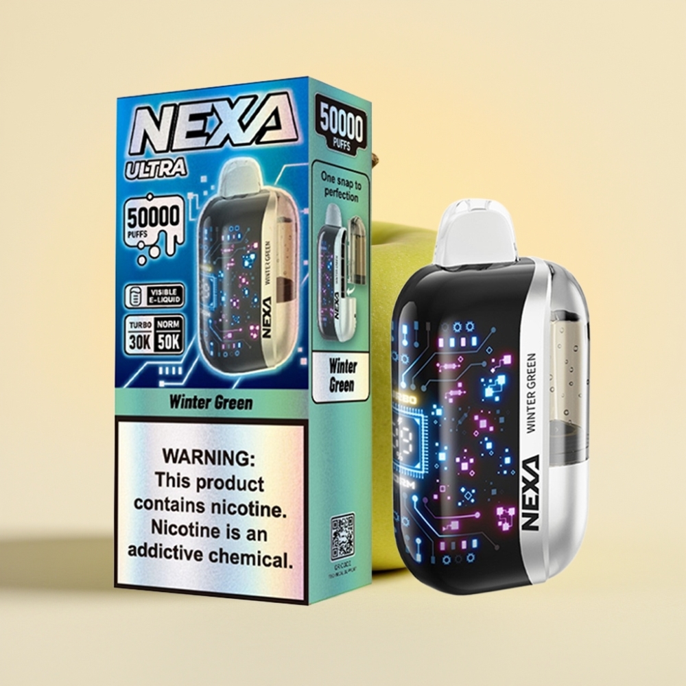 NEXA Ultra 50K Wegwerp Vape Wintergroen met 20ml vloeistof en 800mAh batterij