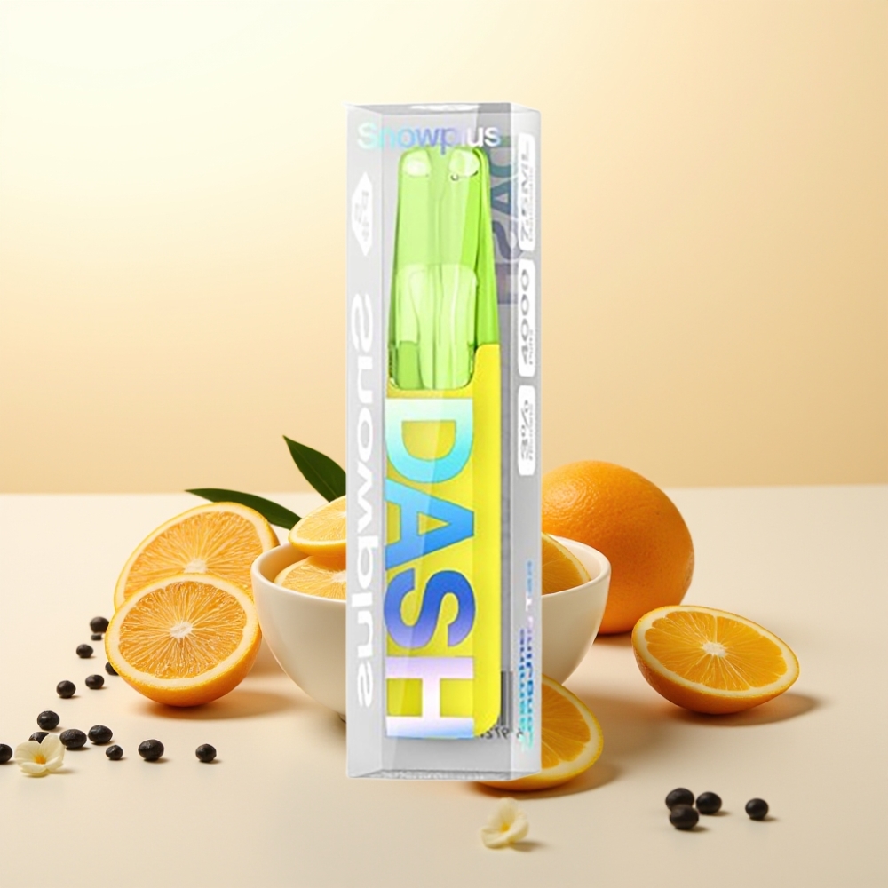 Snowplus Dash 4000 Puffs Wegwerpapparaat Jasmine LongJing Thee met Keramische Atomizer