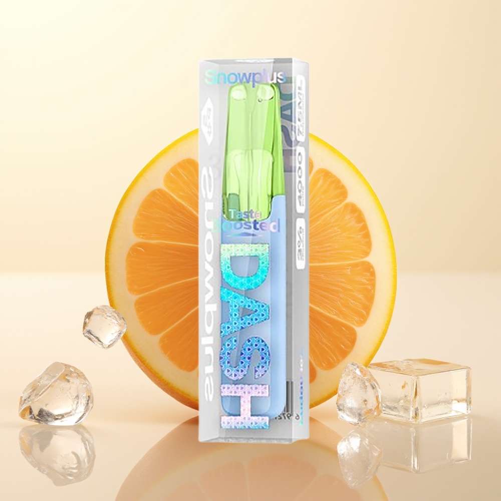 Snowplus Dash 4000 Puffs Wegwerpartikel Ludou IJs met Keramische Atomizer en 7,5 ml Vloeistof