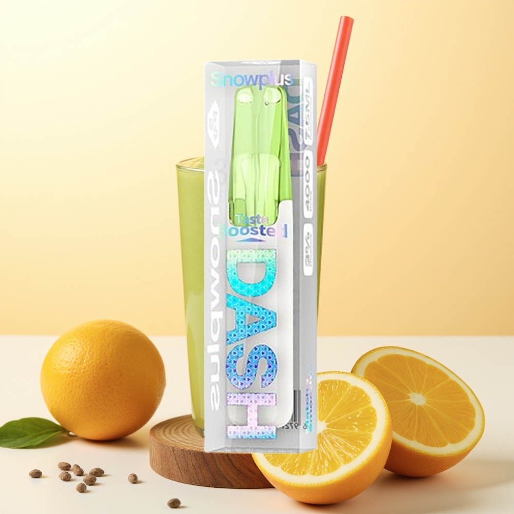 Snowplus Dash 4000 Puffs Wegwerpdevice Matcha Smoothie met Keramische Atomizer