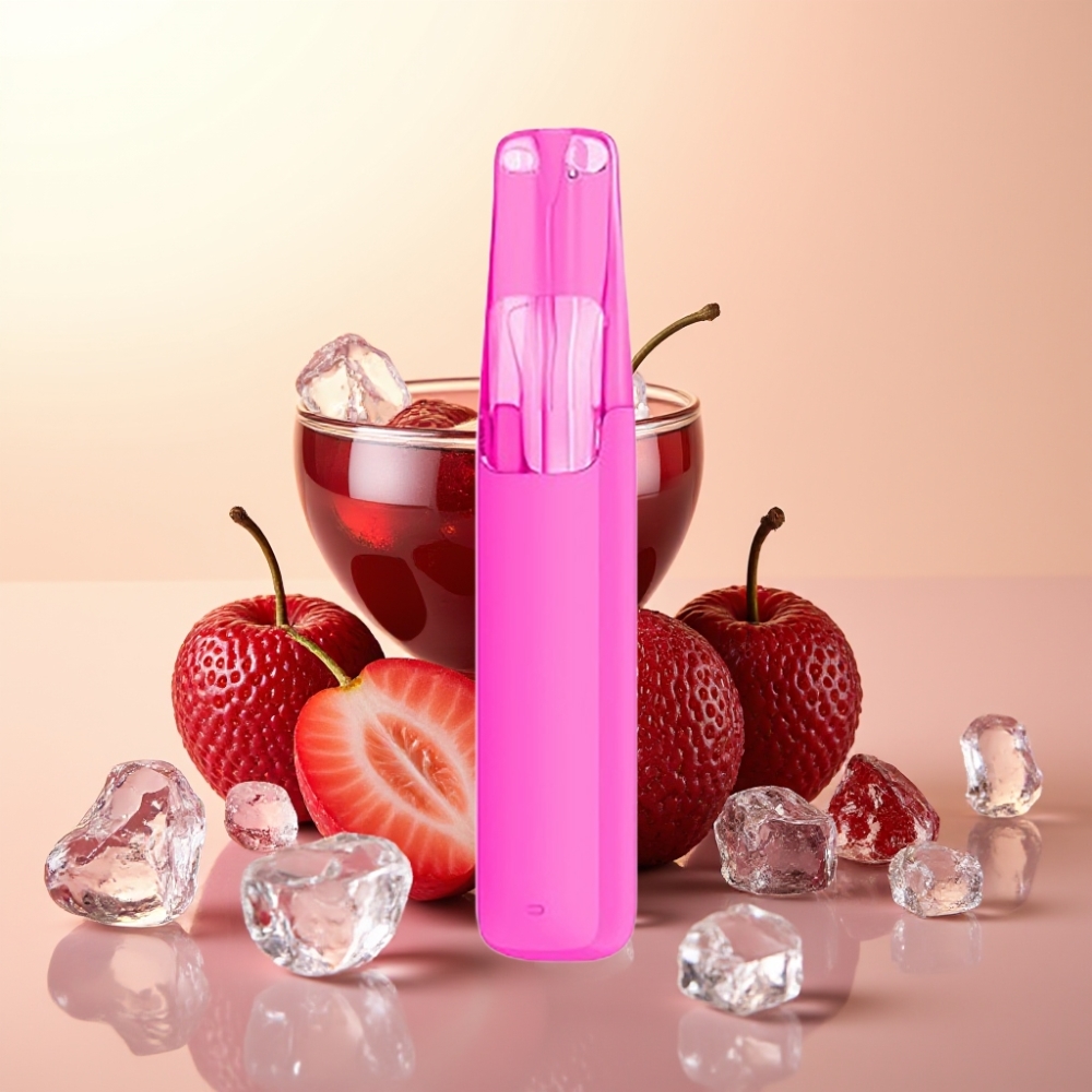 Snowplus Dash 4000 Puffs Wegwerpdevice Rode Wijn IJs met Keramische Atomizer en 530 mAh Batterij