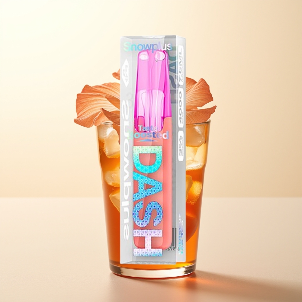 Snowplus Dash 4000 Puffs Wegwerpsapparaat Hibiscus IJsthee met Keramische Atomizer (7,5 ml)