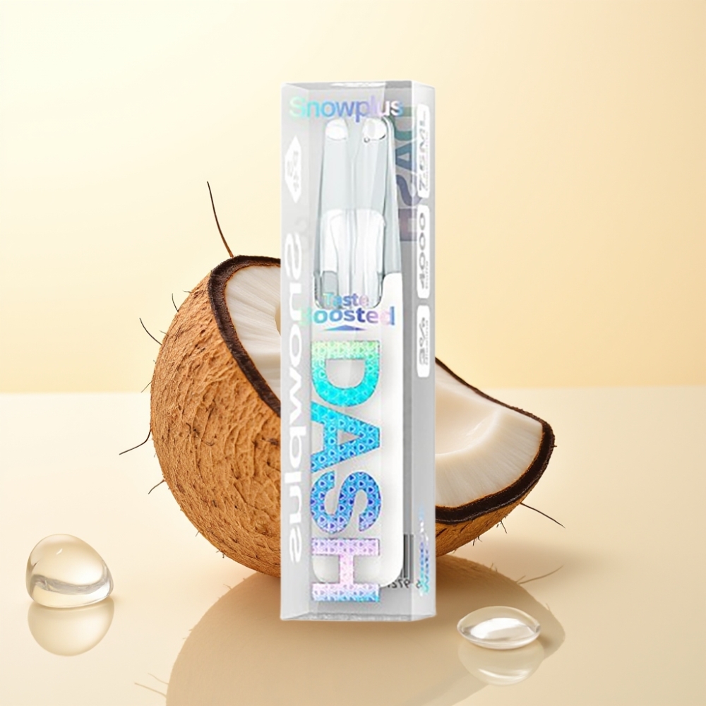 Snowplus Dash 4000 Puffs Wegwerpsysteem Kokosnootwater met Keramische Atomizer en 530 mAh