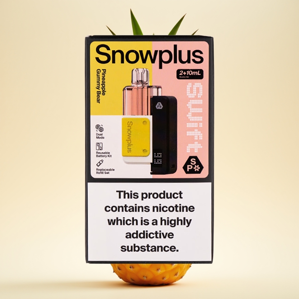 Snowplus Swift 5000 Puffs Prefilled Pod Kit Ananas Gumbeertje (43x81x25 mm, 1000 mAh)